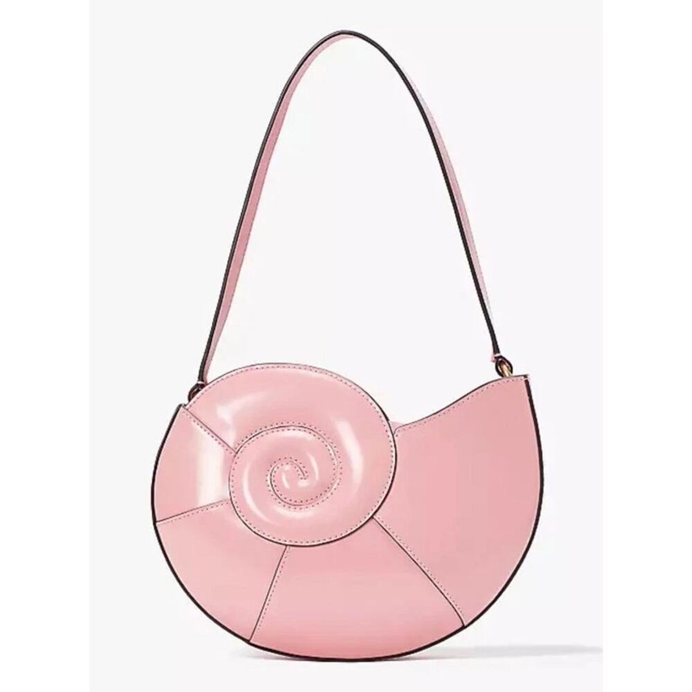 Kate Spade What the Shell Nautilus Shoulder Bag – NWT – Salmon Pink – Rare - Picture 15 of 16